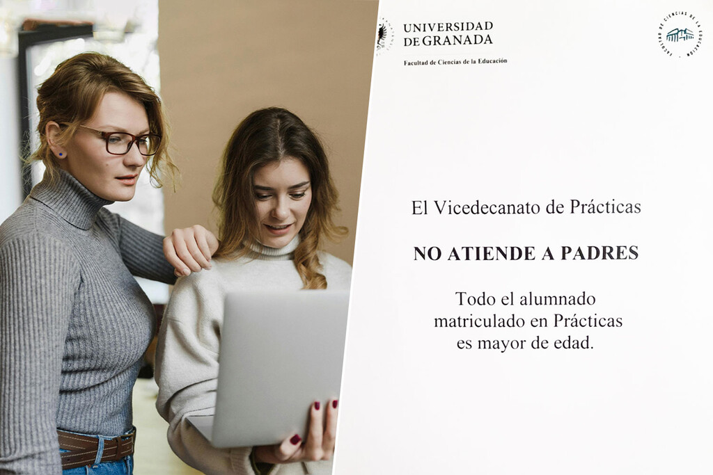 Un cartel en la Universidad de Granada destapa uno de los grandes problemas de la generación Z: los «padres helicóptero» Un cartel en la Universidad de Granada destapa uno de los grandes problemas de la generación Z: los «padres helicóptero»