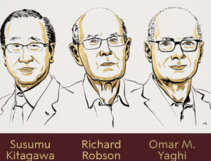 El premio Nobel de Química 2025 /Fue otorgado a los “arquitectos de las moléculas” Susumu Kitagawa, Richard Robson y Omar M. Yaghi