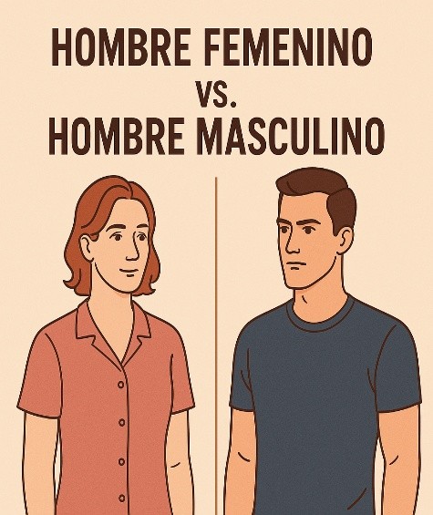 HOMBRE FEMENINO VS HOMBRE MASCULINO