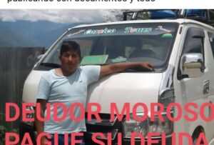 EL ALTO: DALIA GABRIELA MAMANI EXIGE A EDGAR VALVERDE EL PAGO DE BS 24.500 POR PRÉSTAMO INCUMPLIDO Valverde recibió el monto completo en moneda nacional y se comprometió a devolverlo de manera íntegra e improrrogable hasta el 22 de agosto de 2023