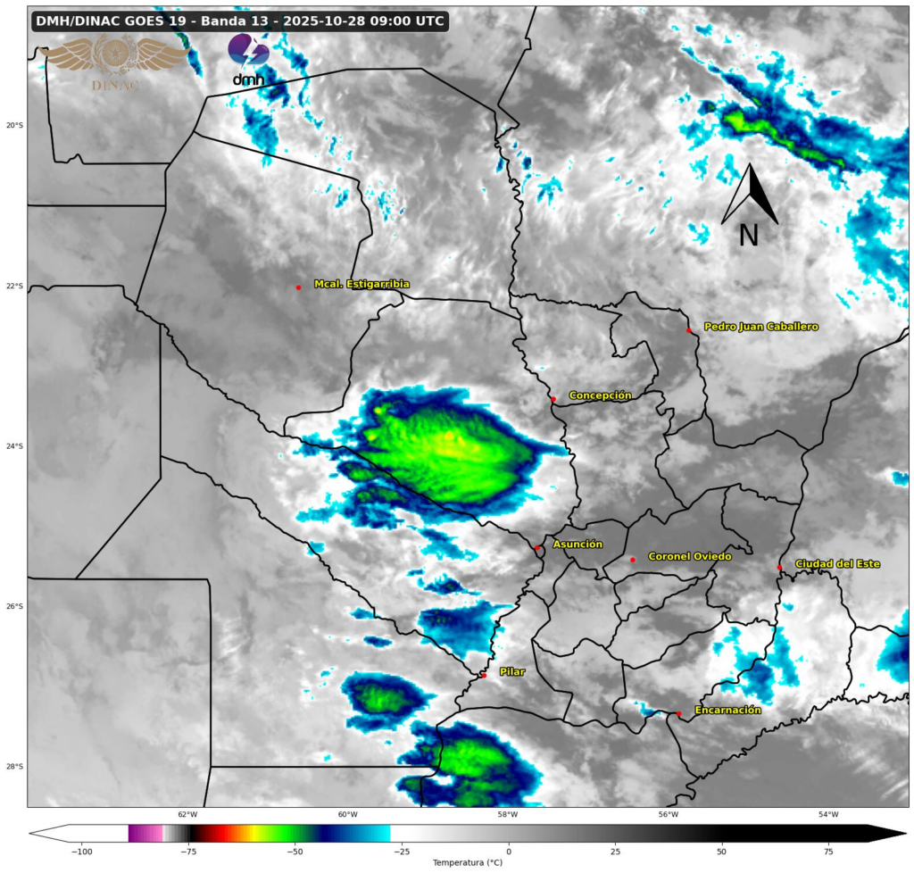 Tormentas se inician en territorio chaqueño e irían avanzando