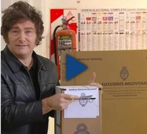 Javier Milei votó en la UTN