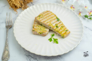 Atún a la plancha. Receta sana, fácil y rápida