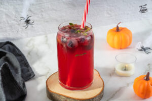Bebida de Drácula. Receta de cóctel sin alcohol para Halloween