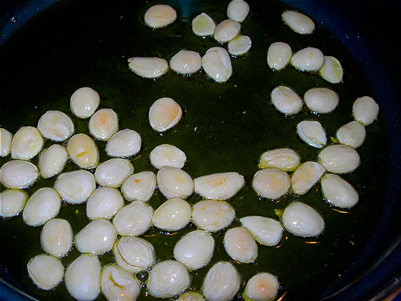 Pollo en salsa de almendras tradicional de la abuela