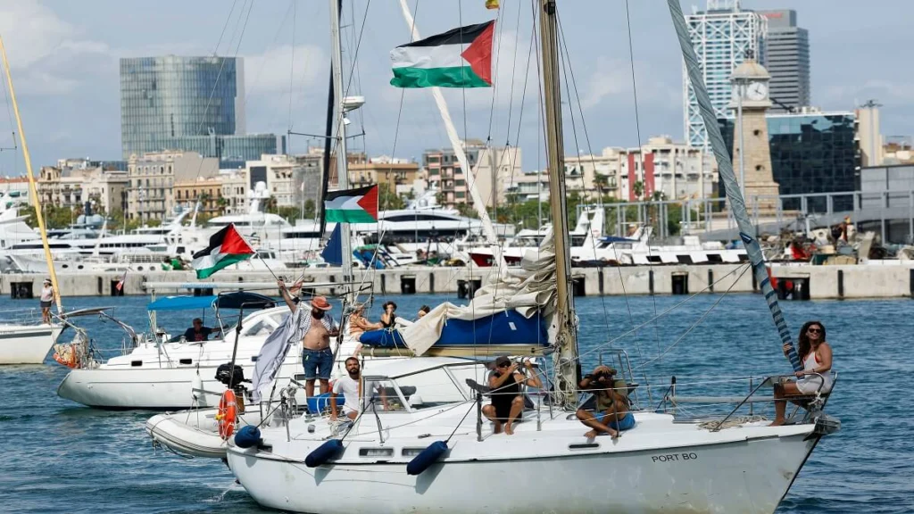 Al menos 40 barcos de la Flotilla Global Sumud han sido interceptados por las fuerzas israelíes