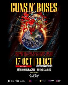 Guns N’ Roses en Argentina: todo lo qué tenés que saber de sus shows de hoy y mañana en Huracán