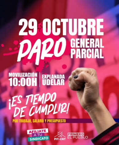 Pit Cnt convoca a un paro general parcial este miércoles