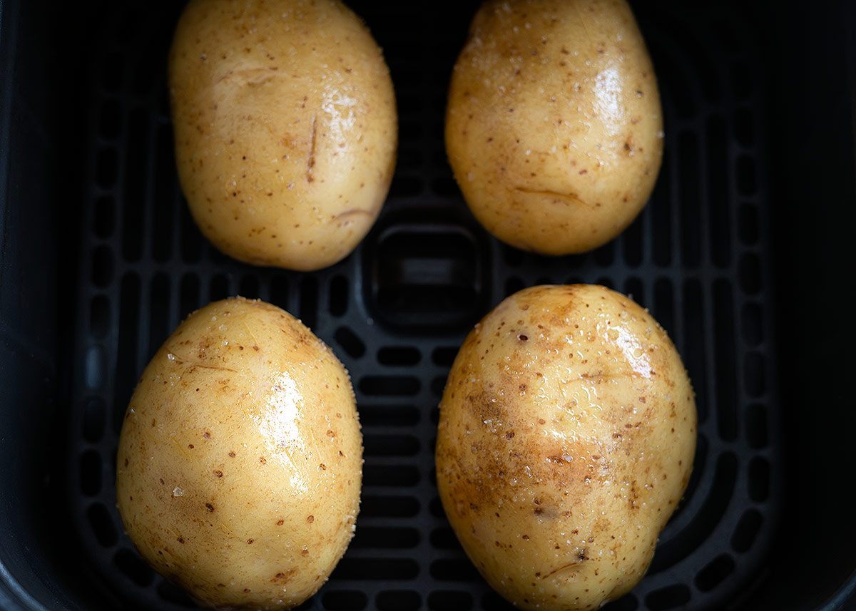 Patatas asadas en freidora de aire
