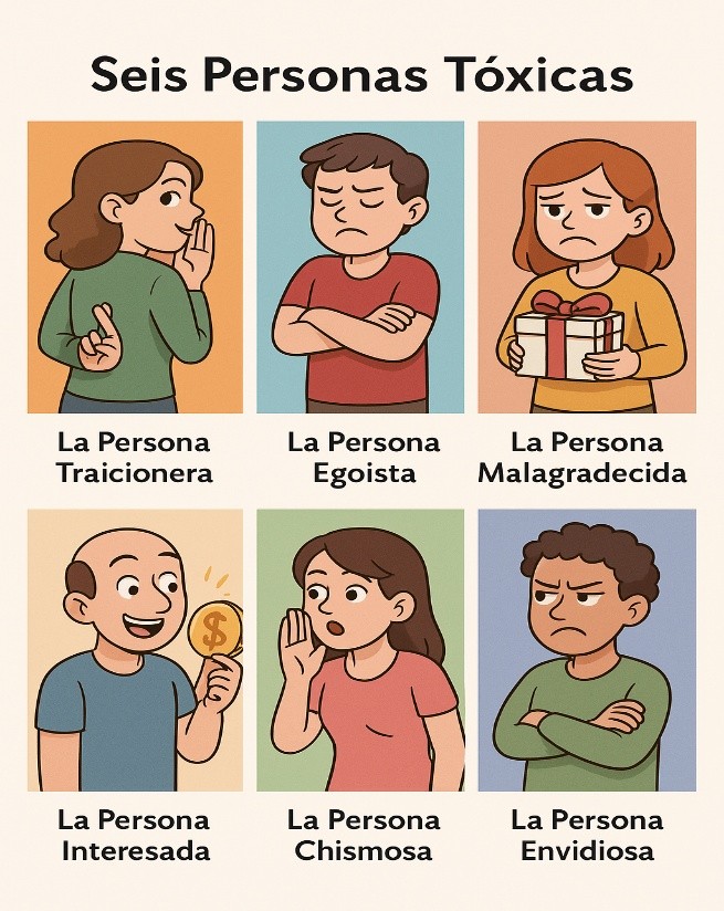seis personas toxicas