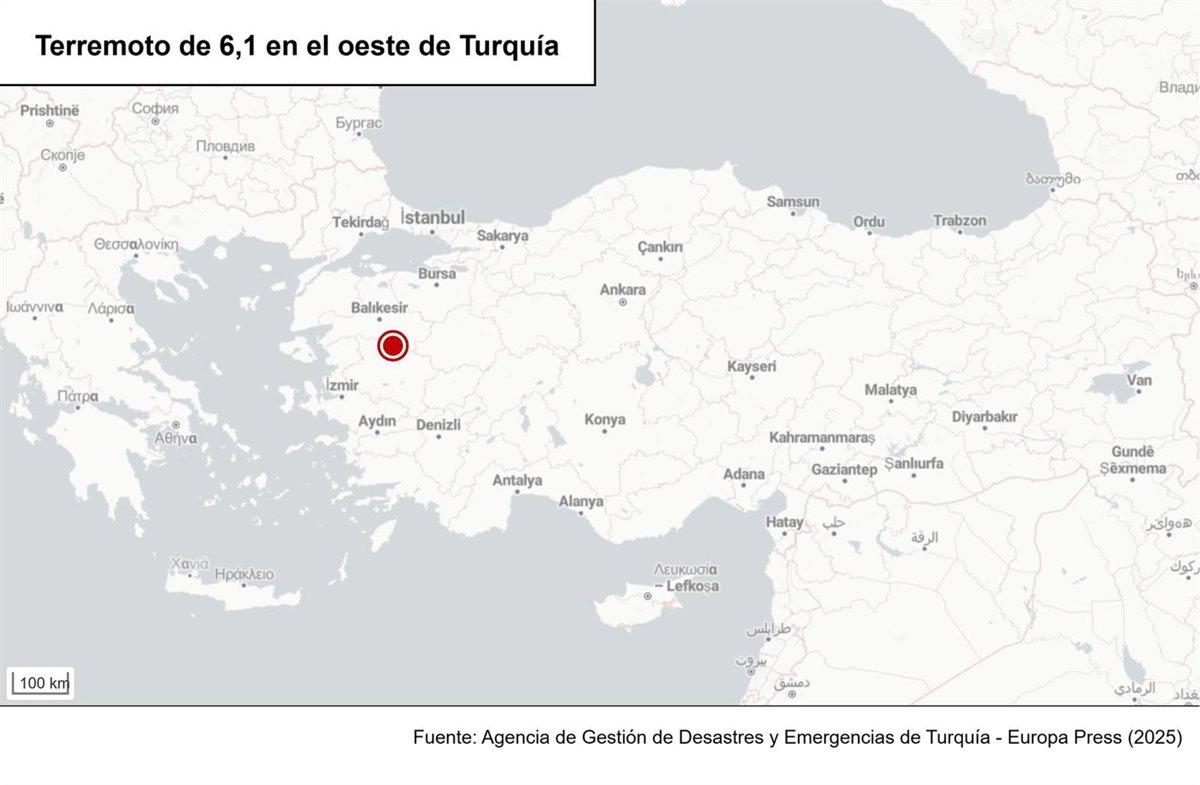 Terremoto de magnitud 6 en Turquía: colapsos en Sındırgı y réplicas Terremoto de magnitud 6 en Turquía: colapsos en Sındırgı y réplicas