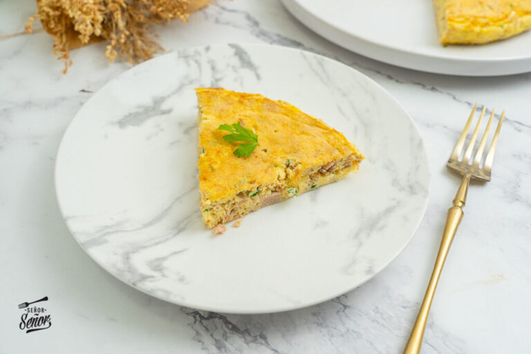 Tortilla de atún. Receta sana, rápida y fácil