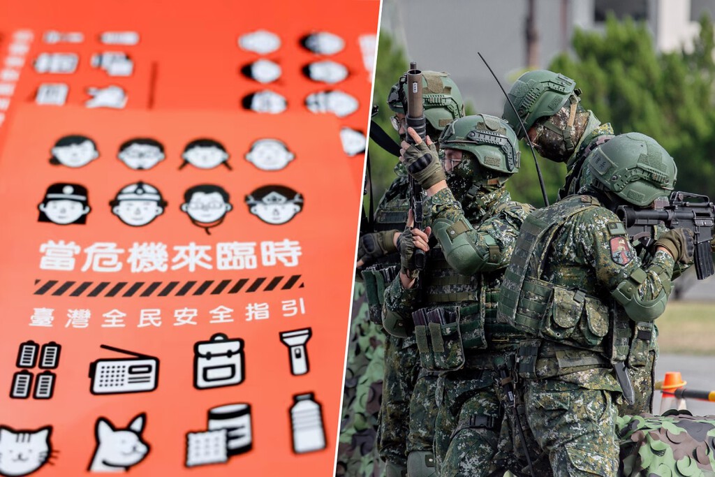 Taiwán acaba de enviar a la población un manual de supervivencia: no aparece el nombre de China, todo lo demás recuerda a Pekín