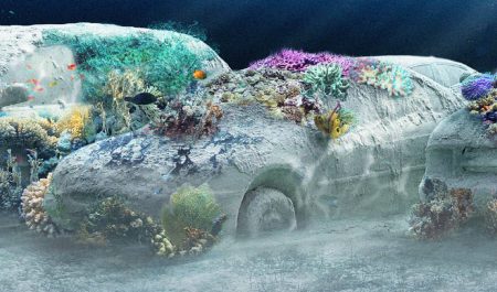 El embotellamiento más ecológico del mundo está bajo el mar: es la nueva obra de Leandro Erlich que se transformará con miles de corales