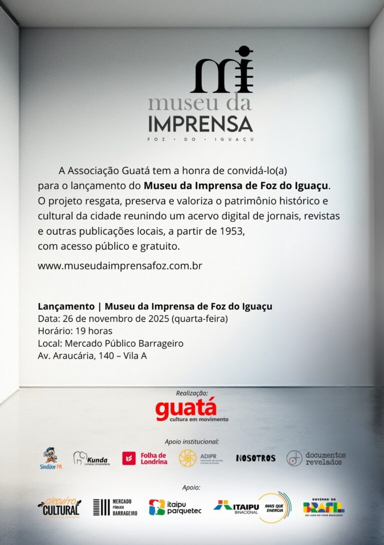Lanzamiento del Museo de la Prensa de Foz do Iguaçu: Un homenaje al patrimonio histórico y cultural
