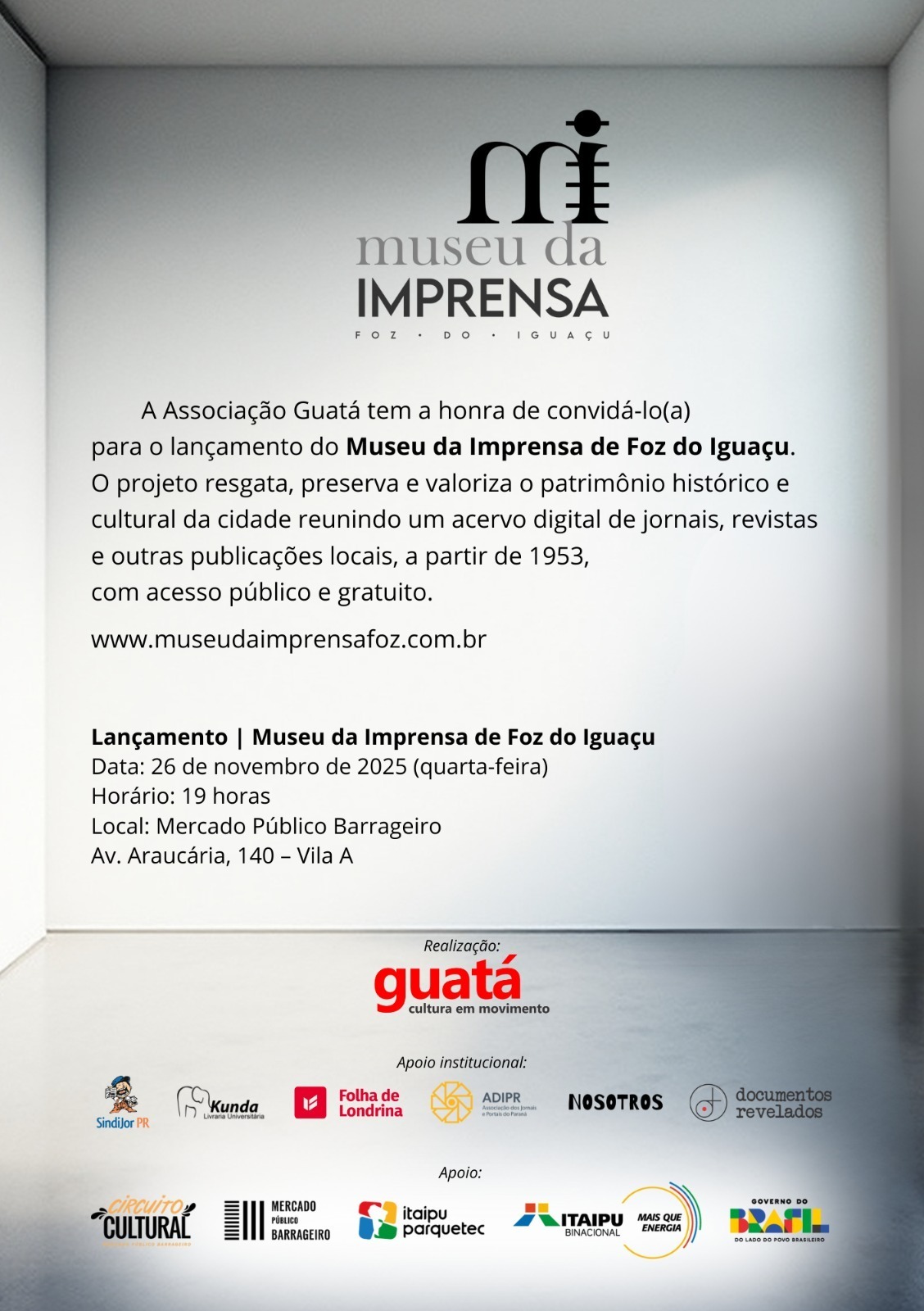 Lanzamiento del Museo de la Prensa de Foz do Iguaçu: Un homenaje al patrimonio histórico y cultural