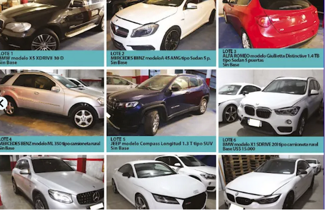 La Junta Nacional de Drogas /Remata nueve vehículos de alta gama decomisados a narcos