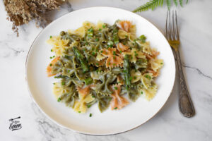 Pasta primavera. Receta sana, fácil y casera