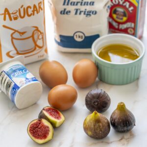 Bizcocho de higos, tradicional al horno o en freidora de aire