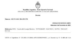 Ahora no quedan excusas para no sesionar: Luego de tres meses, Milei oficializó a cinco directores del INTA y debería ponerse a trabajar el principal órgano de conducción de ese organismo