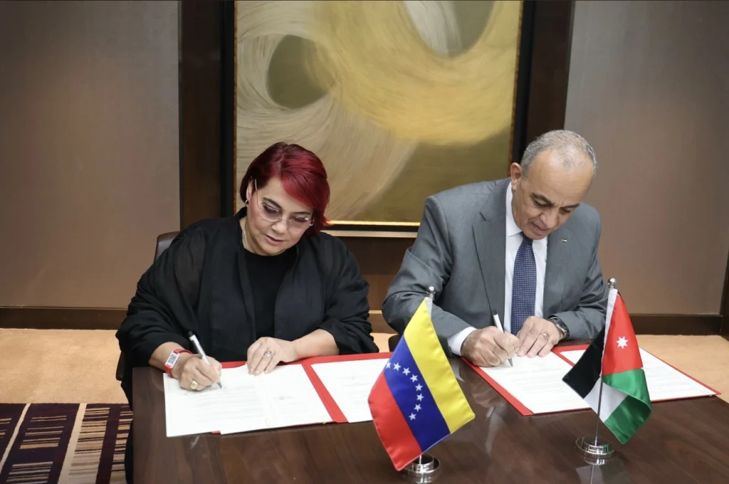 Venezuela y Jordania firman acuerdo clave para potenciar el intercambio turístico Venezuela y Jordania firman acuerdo clave para potenciar el intercambio turístico