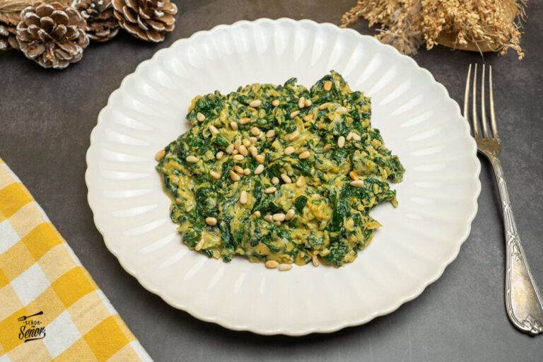 Revuelto de espinacas. Receta sana y muy fácil