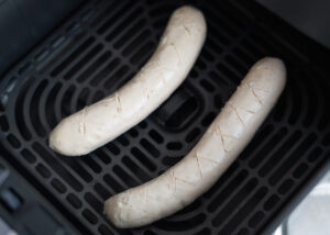 Salchichas en freidora de aire