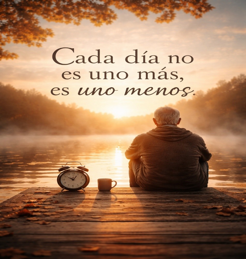 CUANDO ENTENDEMOS QUE CADA DÍA NO ES UNO MÁS, SINO UNO MENOS.