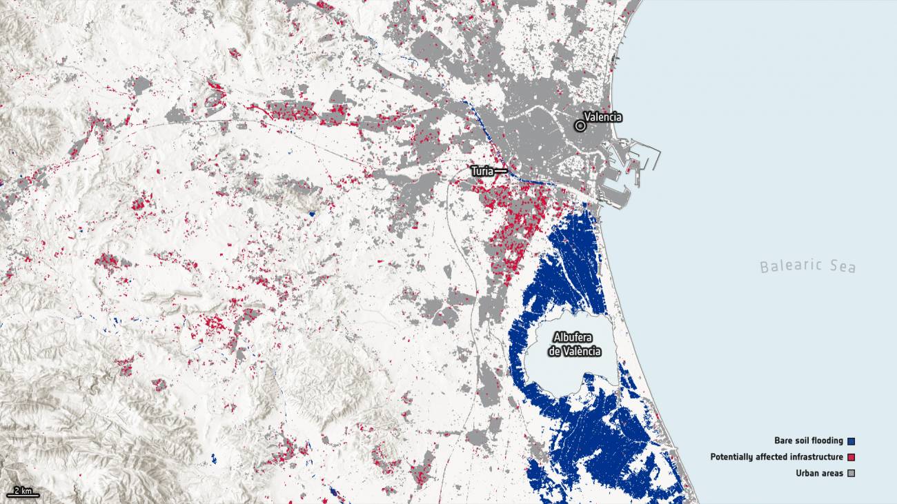 El calentamiento del Atlántico Norte contribuyó a intensificar la DANA de Valencia