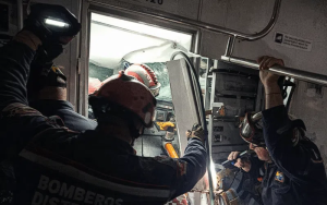 Accidente ferroviario en Caracas dejó ocho heridos y 350 personas evacuadas