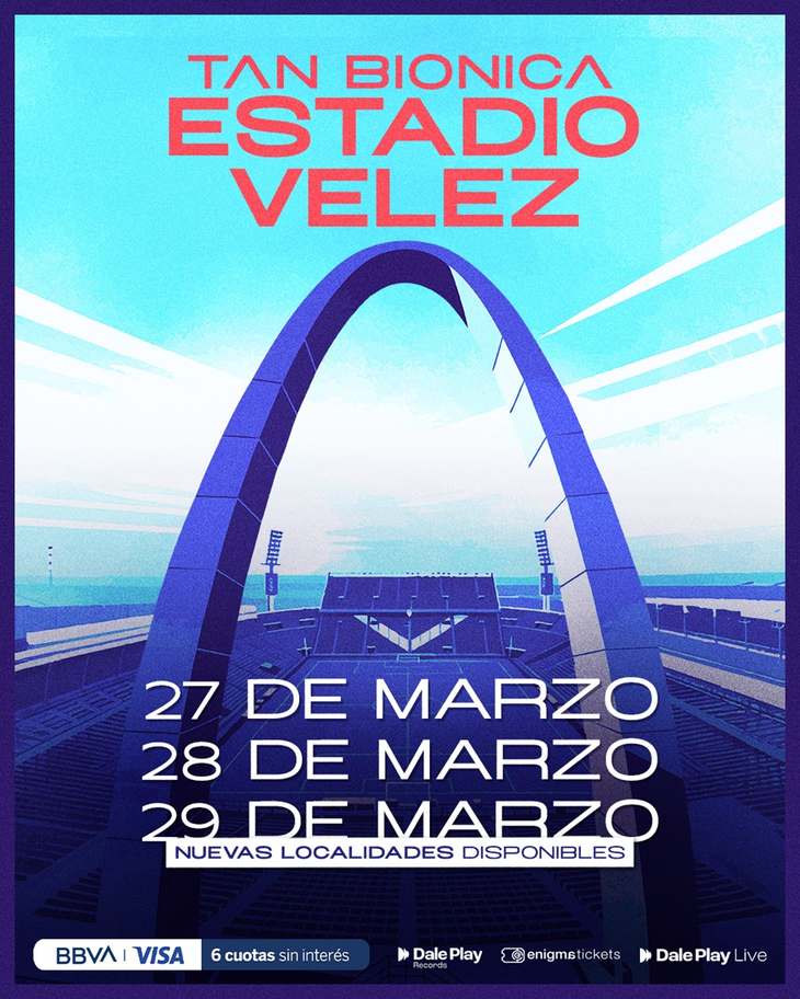 Pusieron nuevas entradas a la venta para los shows de Tan Biónica en Vélez: cómo y dónde comprarlas