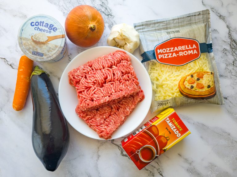 Lasaña de berenjenas en freidora de aire