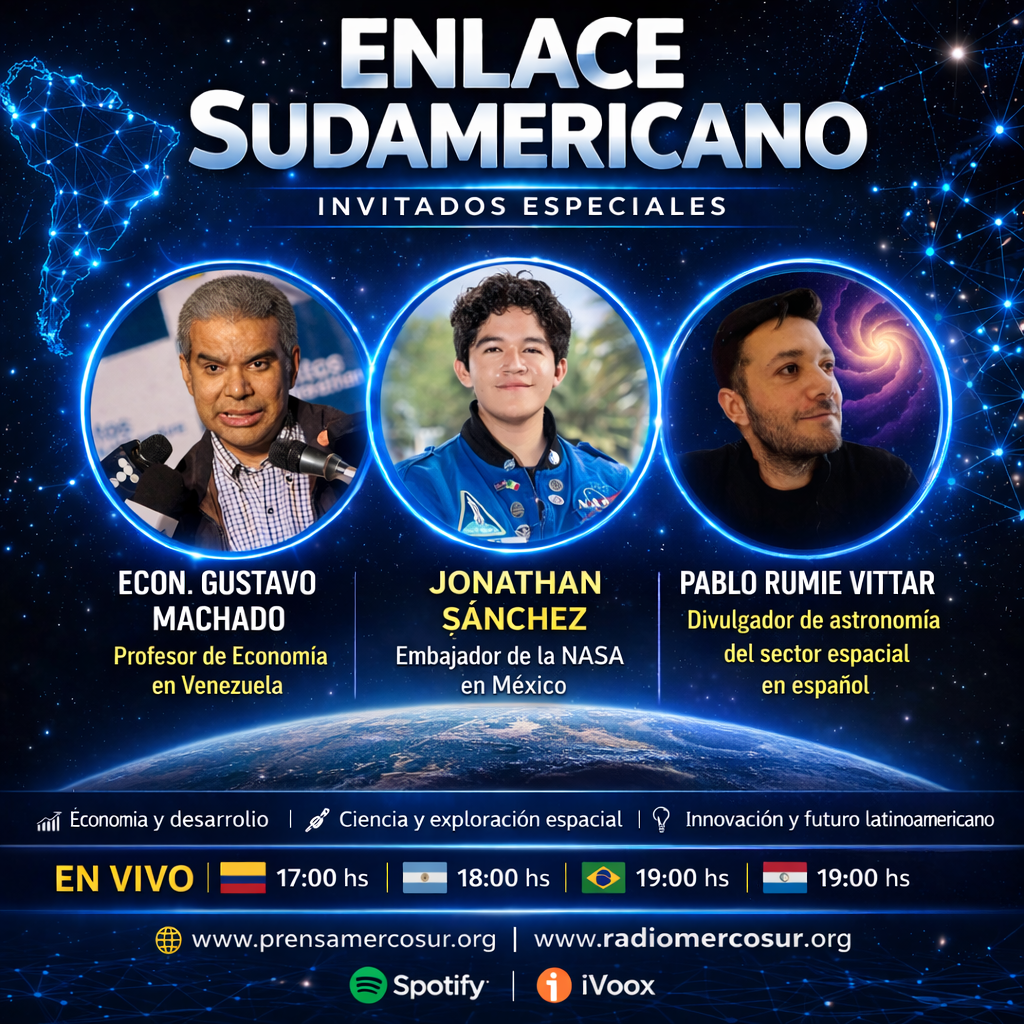 Enlace Sudamericano: Gustavo Machado, Pablo Rumie Vittar y Jonathan Sánchez — economía, ciencia y mirada latinoamericana