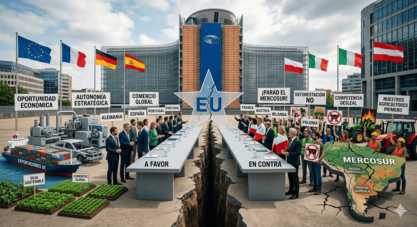 Europa se divide frente al acuerdo con el MERCOSUR en medio de tensiones políticas y económicas