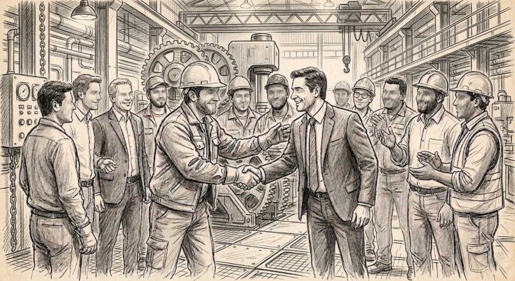 ¡Obreros y empresarios unídos!