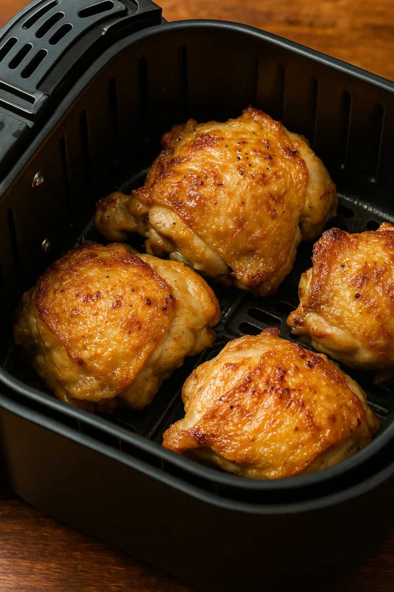 Muslos de pollo en freidora de aire: receta fácil, tiempo y temperatura