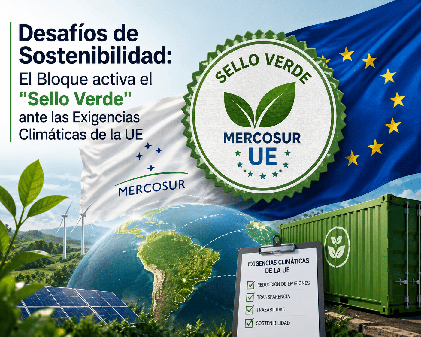 Desafíos de Sostenibilidad: El Bloque activa el «Sello Verde» ante las Exigencias Climáticas de la UE