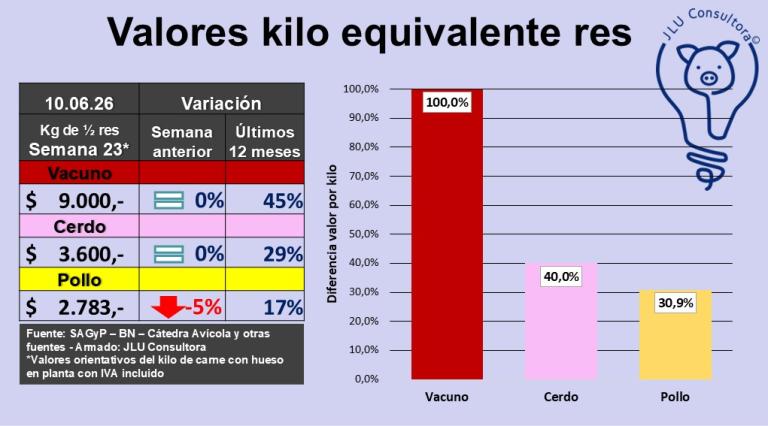 Deflación: La carne vacuna argentina baja de precio
