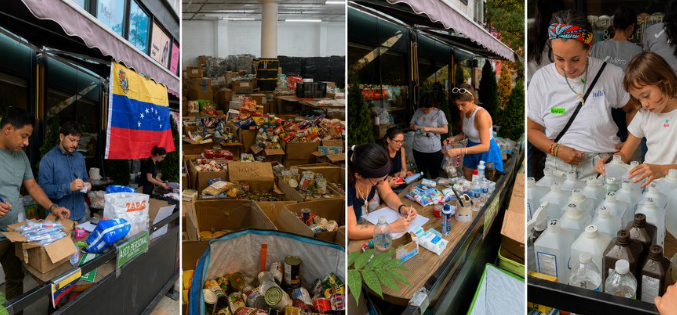 Negocios en New York sirven de centros de acopio para ayudar a damnificados tras los terremotos Negocios en New York sirven de centros de acopio para ayudar a damnificados tras los terremotos