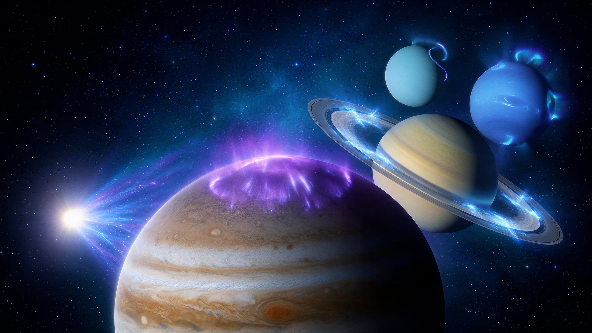 Auroras en otros planetas: el espectáculo de luz que no es solo cosa de la Tierra