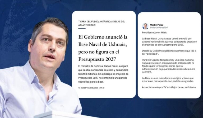 Base Naval en Ushuaia: “Anunciar obras no alcanza si no tienen los recursos”