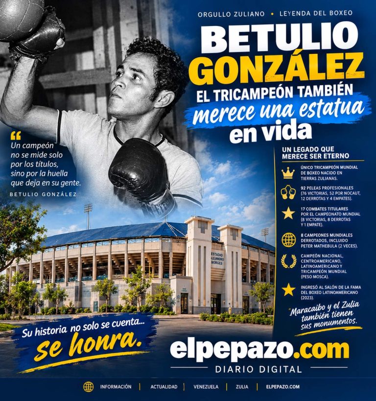 Betulio González: el tricampeón también merece una estatua en vida