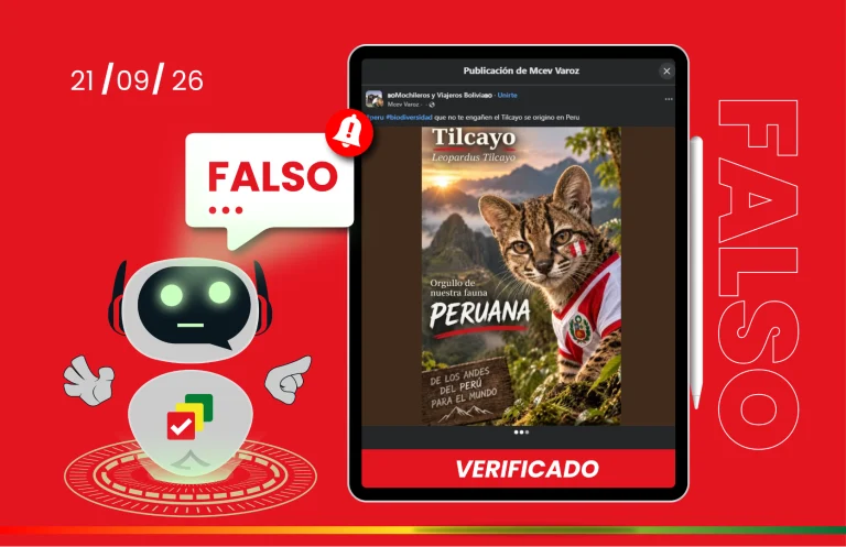Bolivia — Falso: Una publicación atribuye a Perú el origen del Tilcayo, una especie identificada en Bolivia