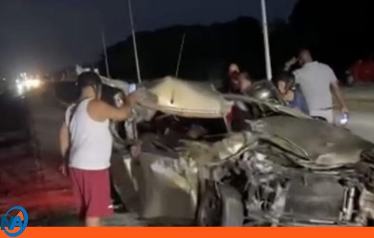 Colisión múltiple en Higuerote deja un fallecido y dos lesionados