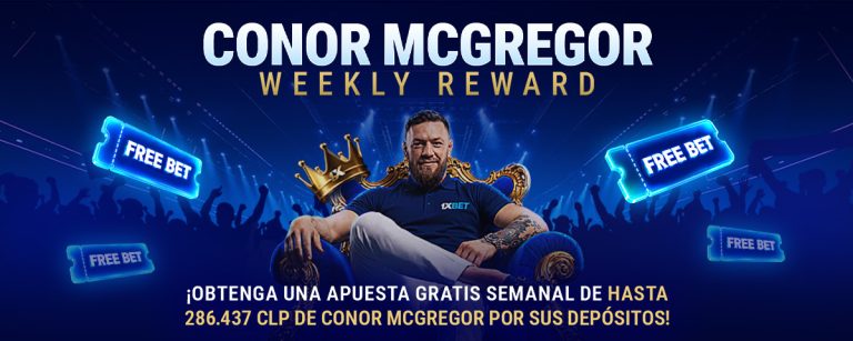 Conor McGregor y su alianza con 1xBet: como obtener apuestas gratis cada semana
