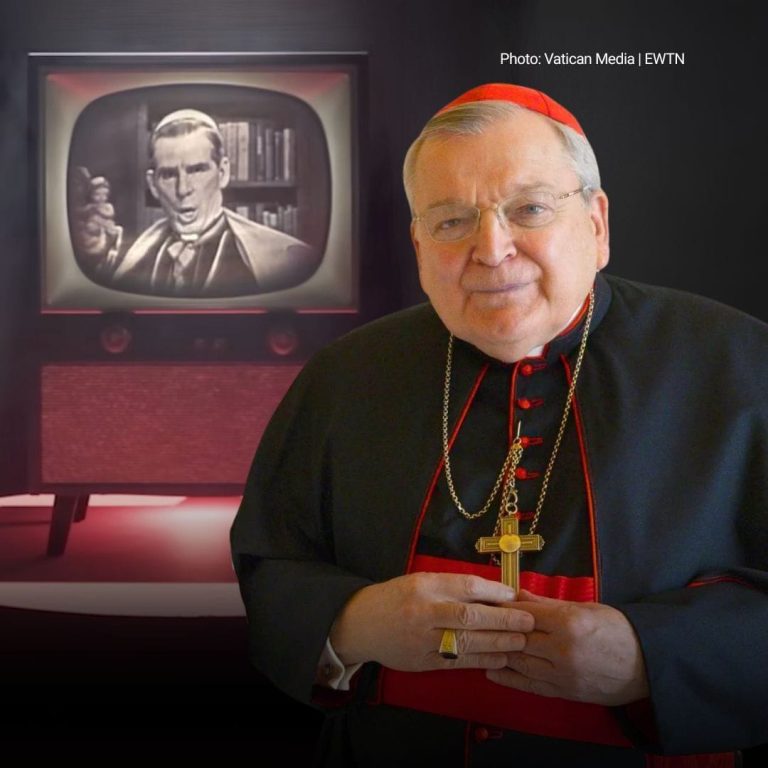 Cuando su familia compró su primer televisor, este cardenal era niño… y Fulton Sheen apareció en pantalla