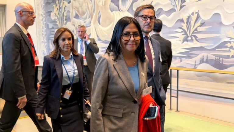 Delcy Rodríguez asistió a la apertura del debate de alto nivel de la Asamblea General de la ONU
