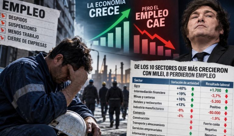 El Dato: 8 de los 10 sectores que más avanzaron con Milei perdieron empleo