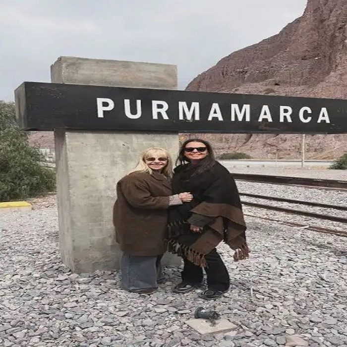 El «efecto tren solar»: Claudia Villafañe eligió la Quebrada para un evento VIP y fue tendencia en redes