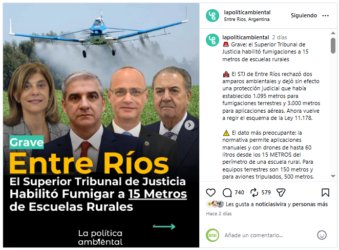El STJ sale a aclarar su fallo sobre las fumigaciones, pero trastabilla en el intento